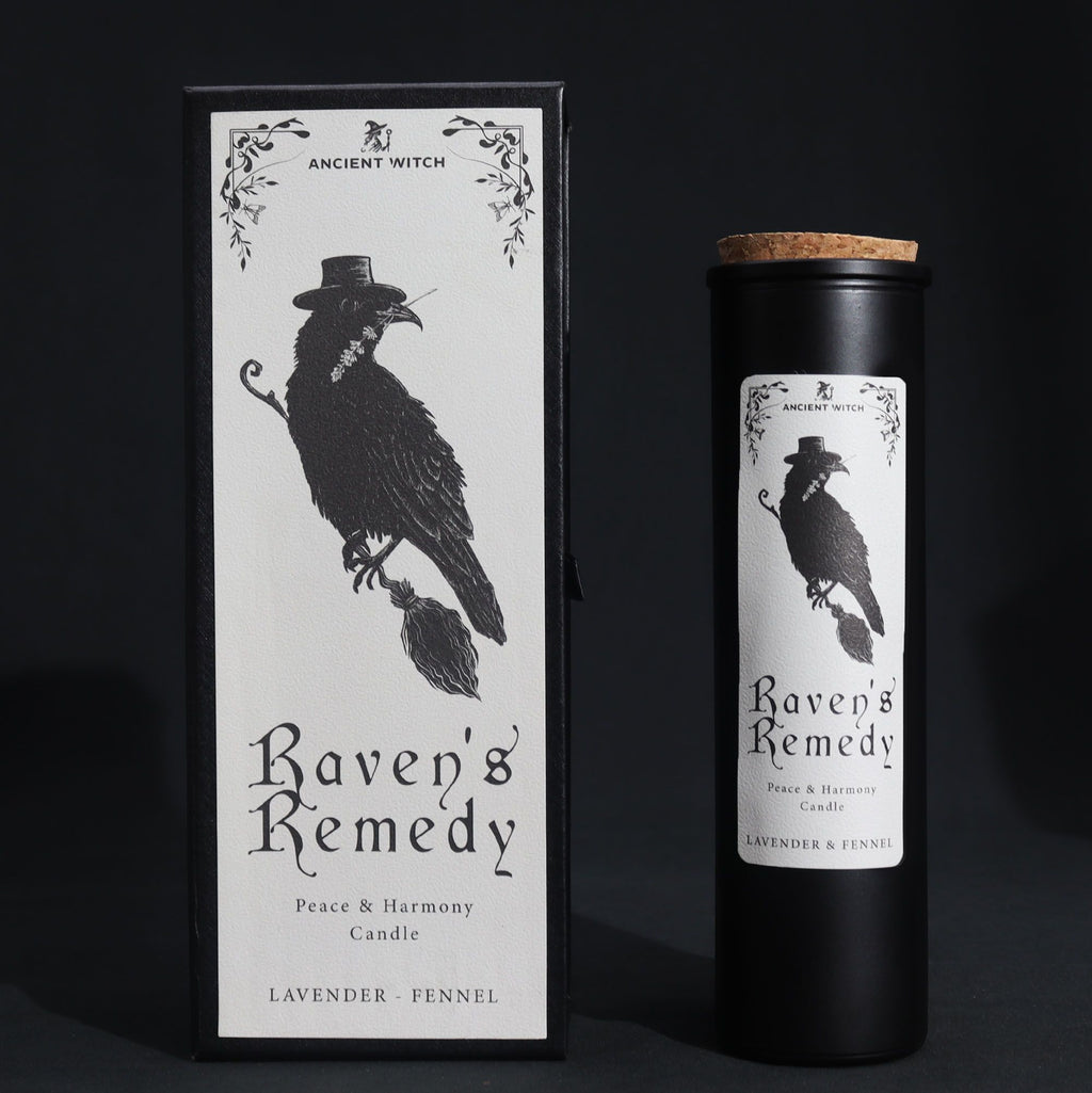 Candela rituale Ancient Witch - Rimedio del corvo