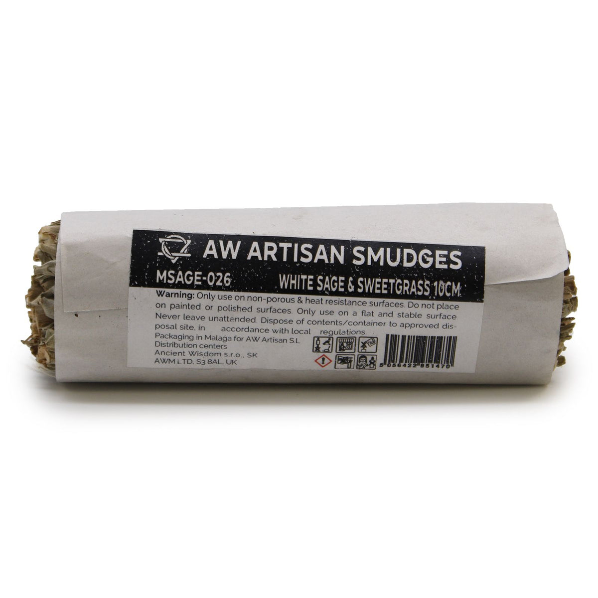 Smudge Salvia Bianca ed Erba Dolce – 10 cm
