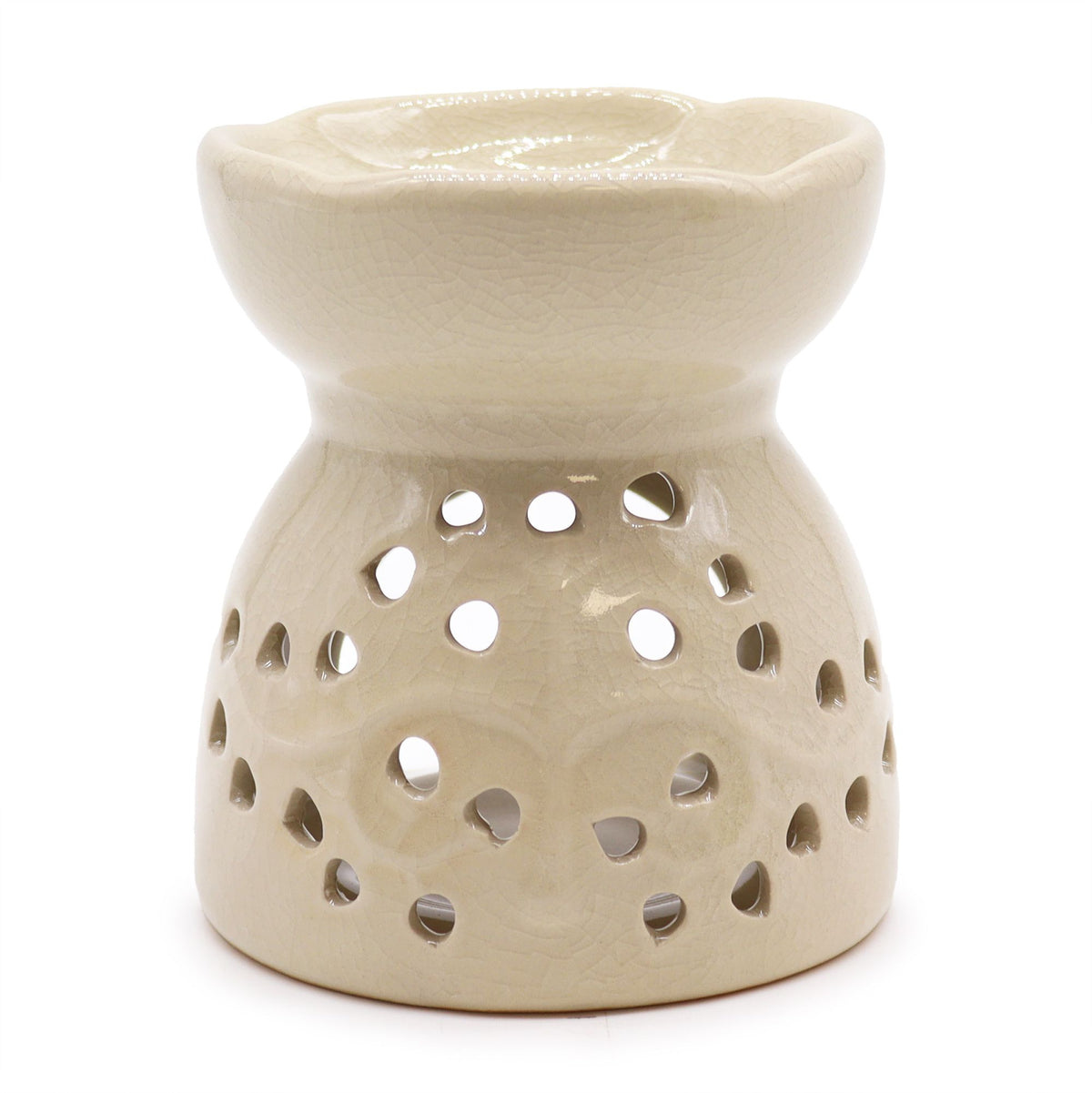 Bruciaessenze in Ceramica Albero della Vita - Avorio