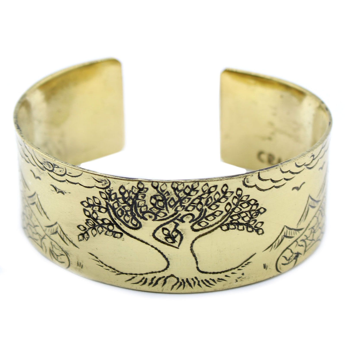 Bracciale Tibetano con Mantra in Ottone - Albero della Vita