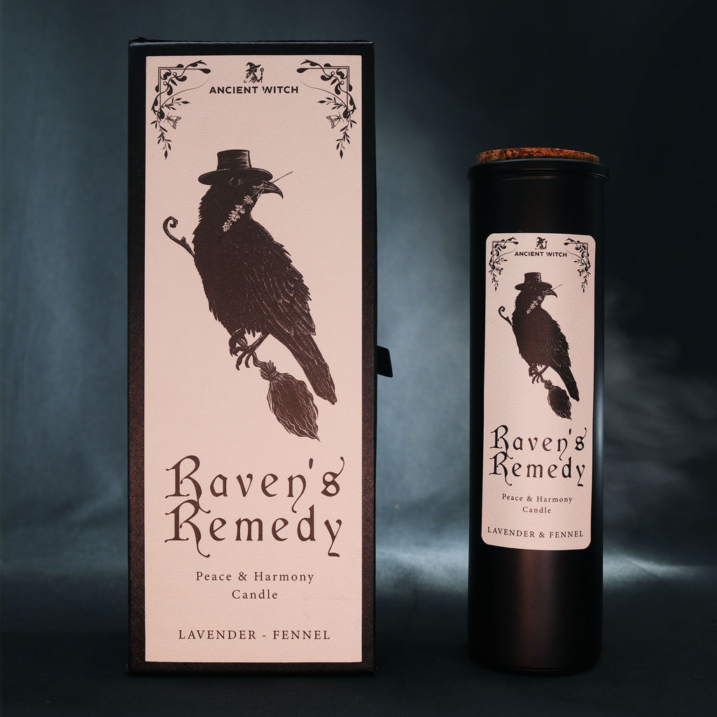 Candela rituale Ancient Witch - Rimedio del corvo