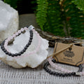 Bracciale Magnetico in Pietra Preziosa - Quarzo Rosa