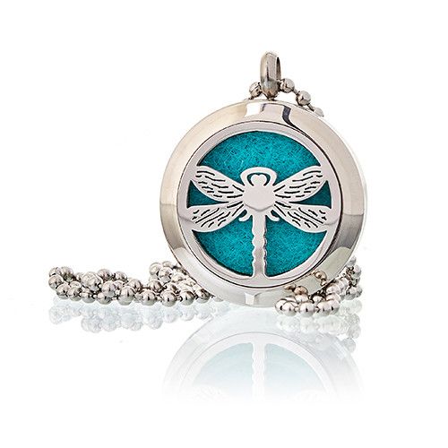 Collana Diffusore per Aromaterapia - Libellula 25 mm