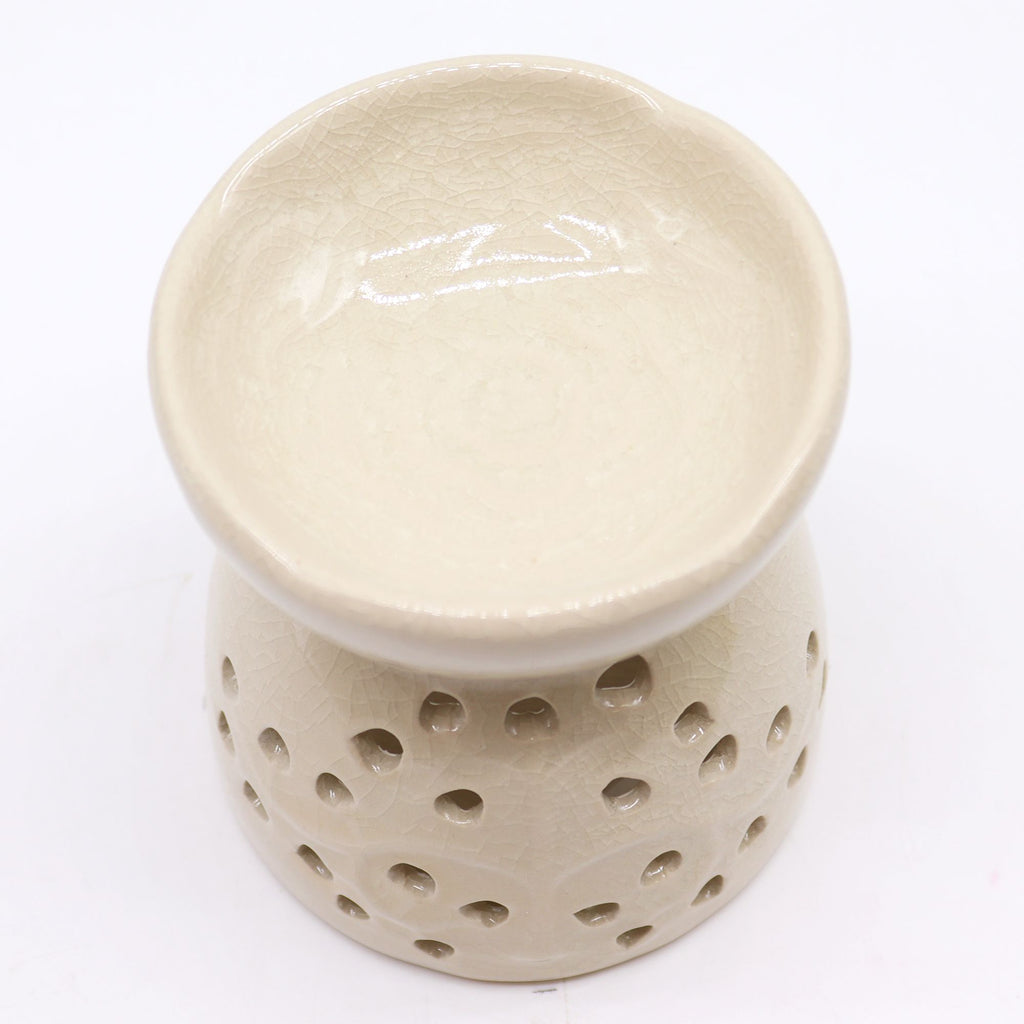 Bruciaessenze in Ceramica Albero della Vita - Avorio