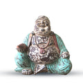 Statua Buddha Vintage Menta Scolpita a Mano - 40cm - Happy Buddha