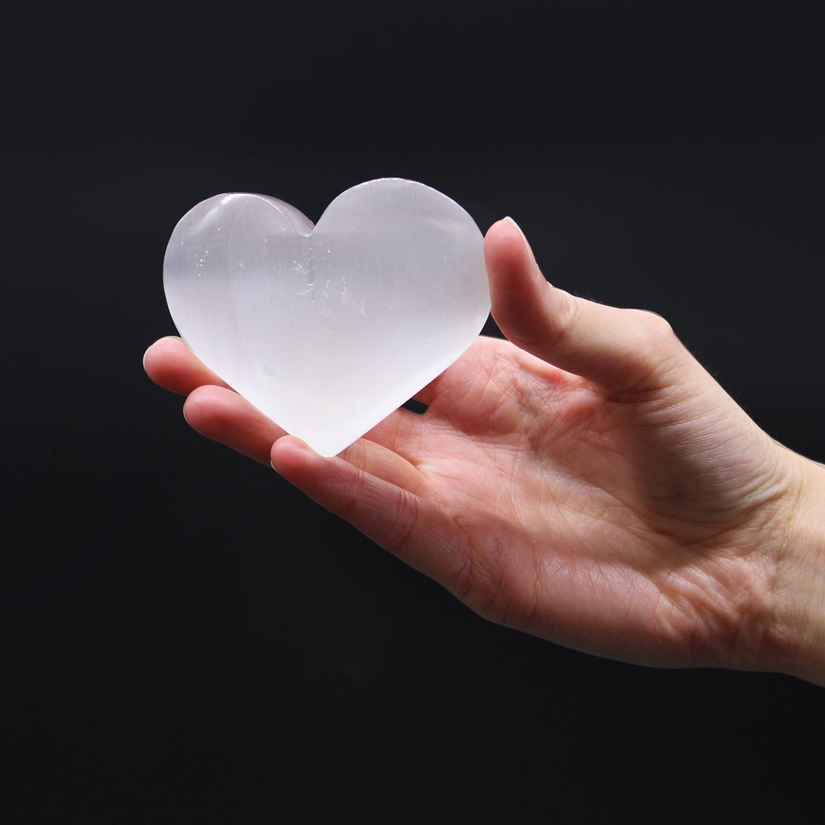 Cuore in Selenite – 5–6 cm