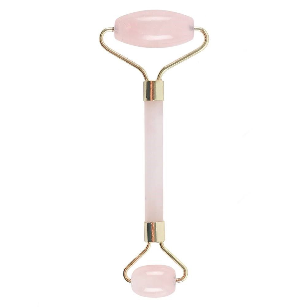 Rullo Massaggiatore Viso in Quarzo Rosa