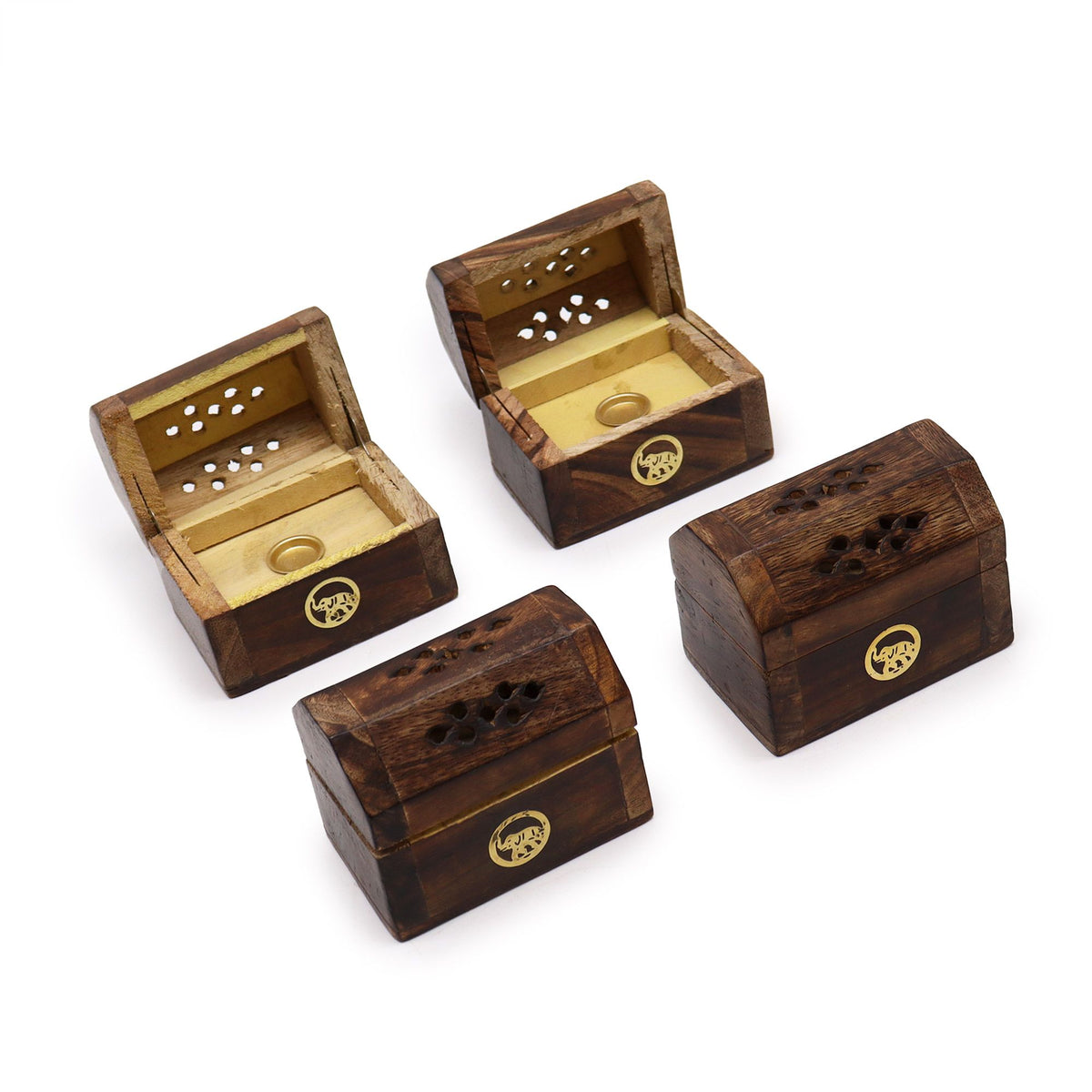 Mini Porta Coni Incenso Smoke Box - Legno di Mango