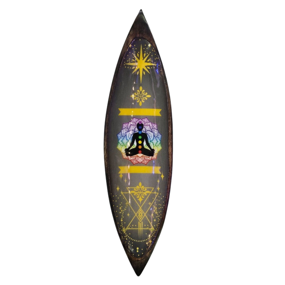Portaincenso Smaltato in Legno di Mango - Chakra