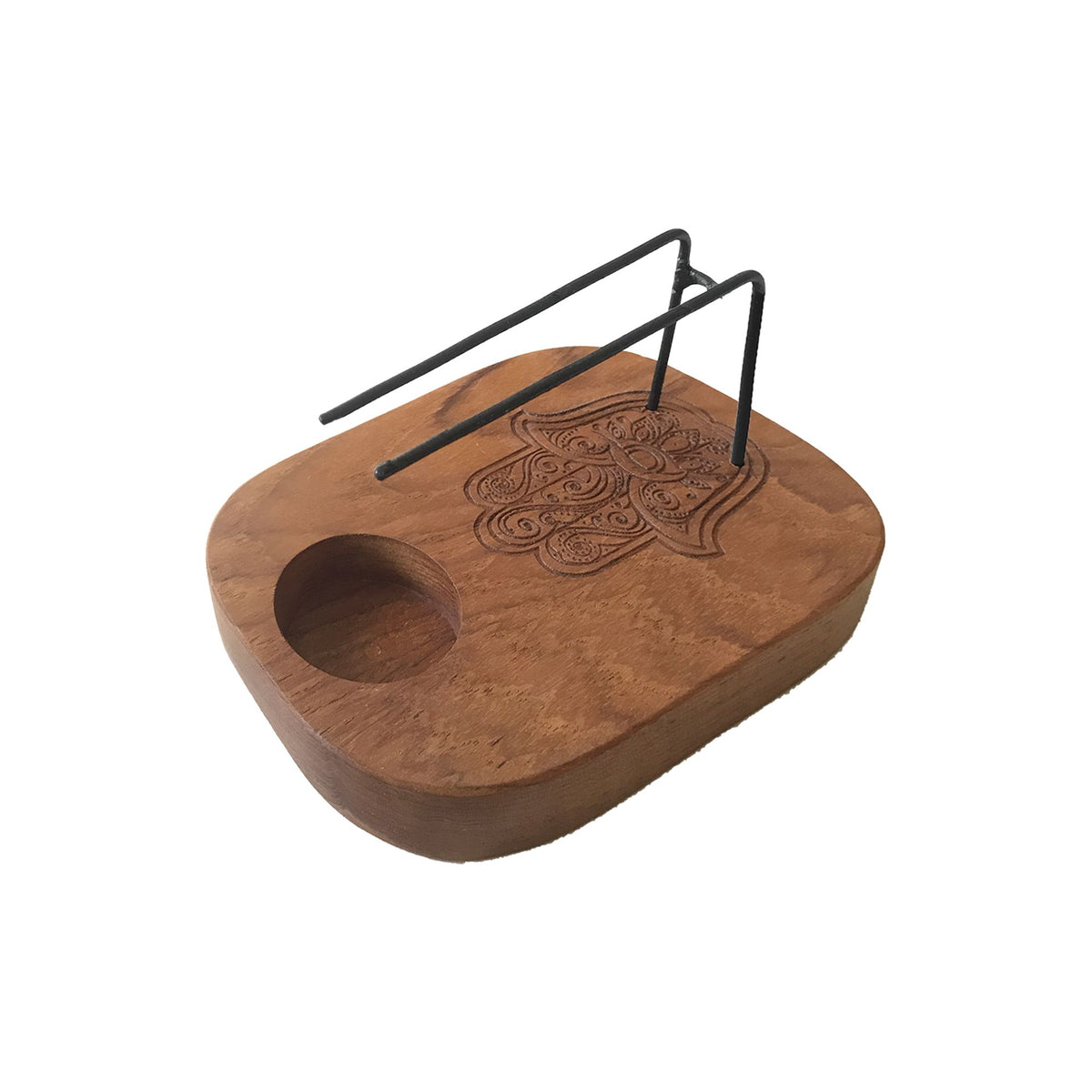 Bruciatore per Palo Santo in Legno di Teak - Design Hamsa