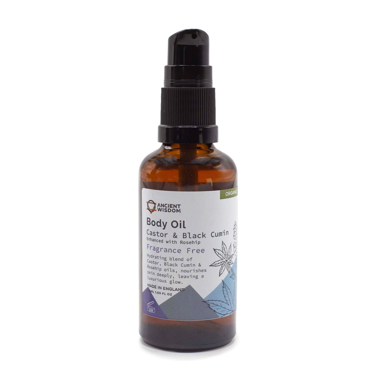 Olio Corpo Biologico alla Rosa Mosqueta Senza Profumo - 50 ml