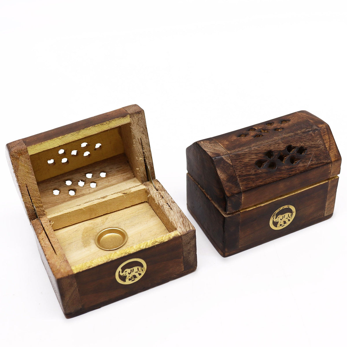 Mini Porta Coni Incenso Smoke Box - Legno di Mango
