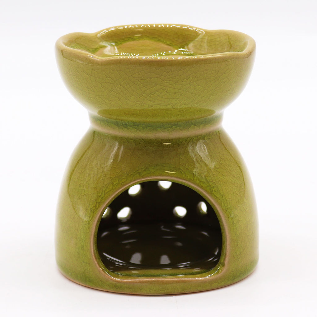 Bruciaessenze Albero della Vita in Ceramica Color Lime
