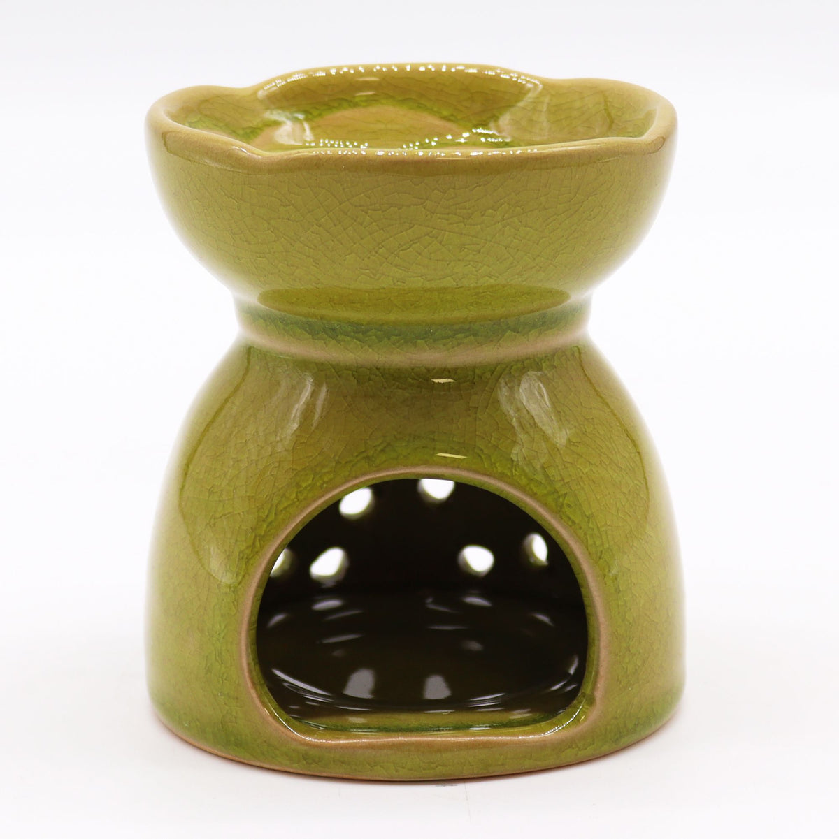 Bruciaessenze Albero della Vita in Ceramica Color Lime