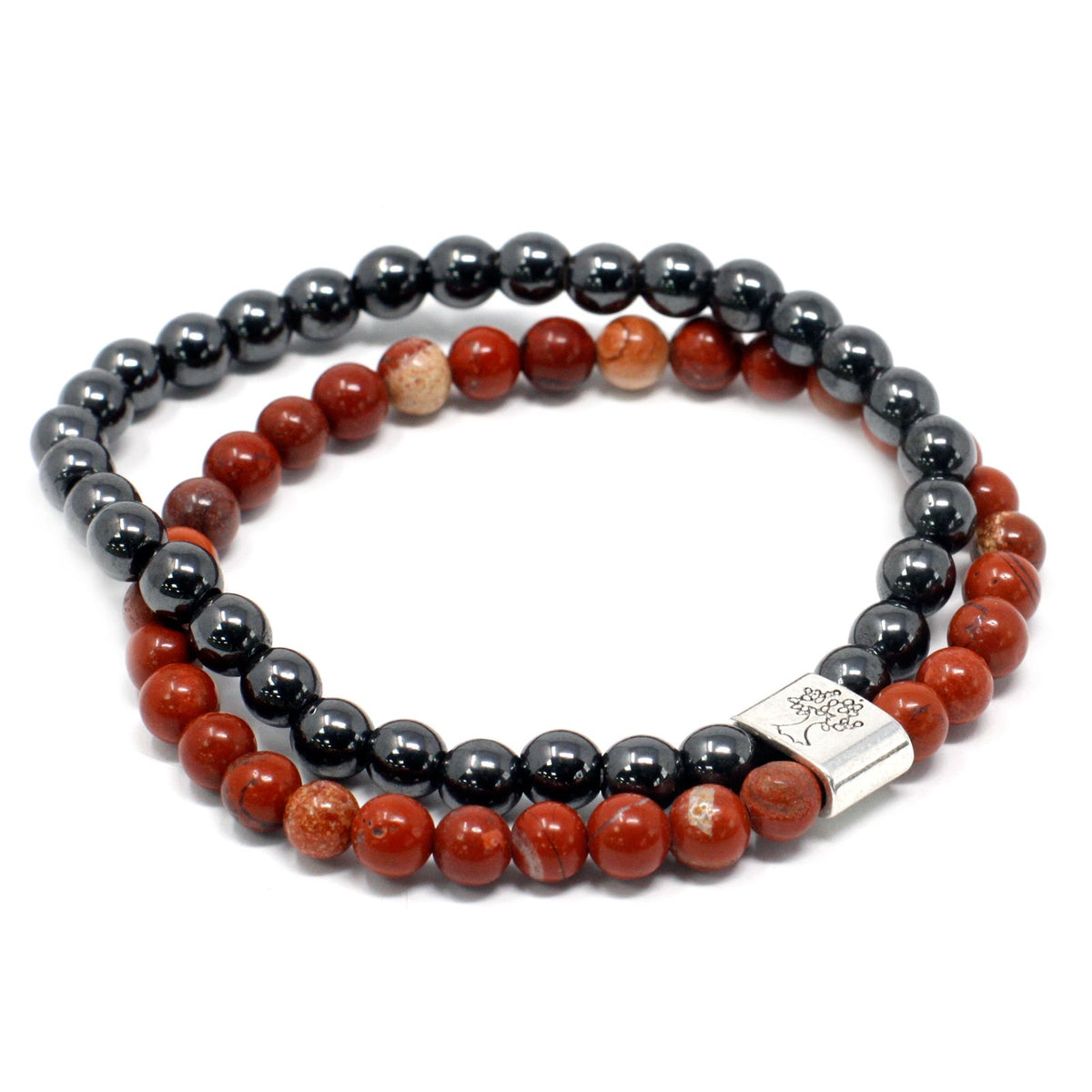 Bracciale Magnetico in Pietra Preziosa - Pietra Rossa