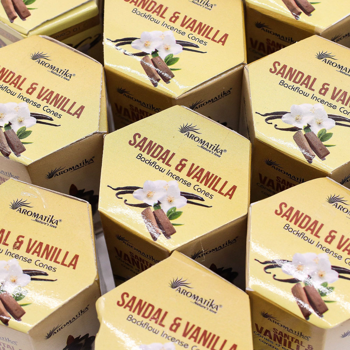 Coni Backflow Masala - Sandalo e Vaniglia (confezione da 10)