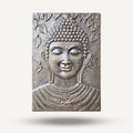 Grande Cornice in Ferro Buddha Oro Antico in Rilievo - 0,7x1m