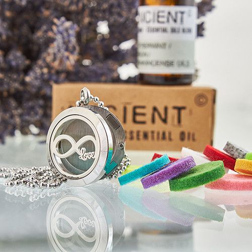 Collana Diffusore per Aromaterapia - Amore Infinito 25 mm