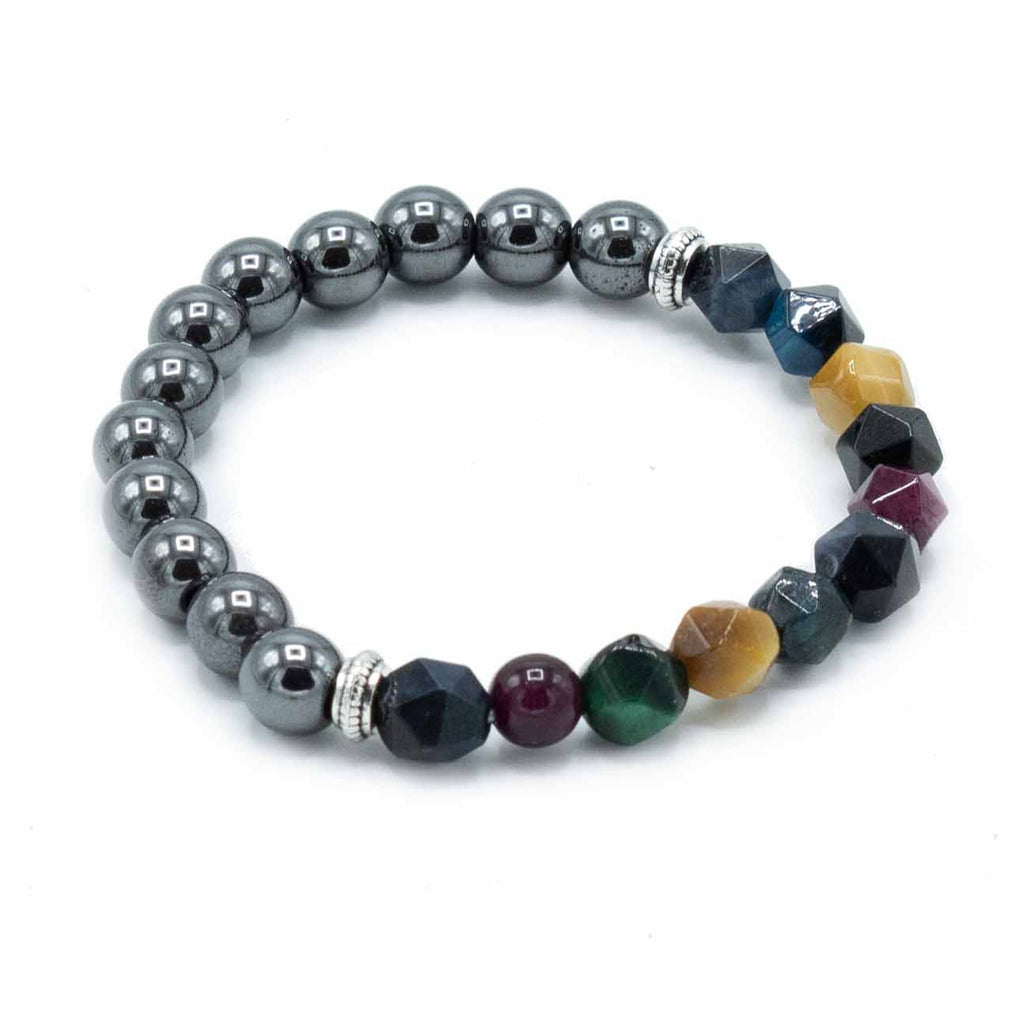 Bracciale con Gemme Sfaccettate - Arcobaleno Magnetico