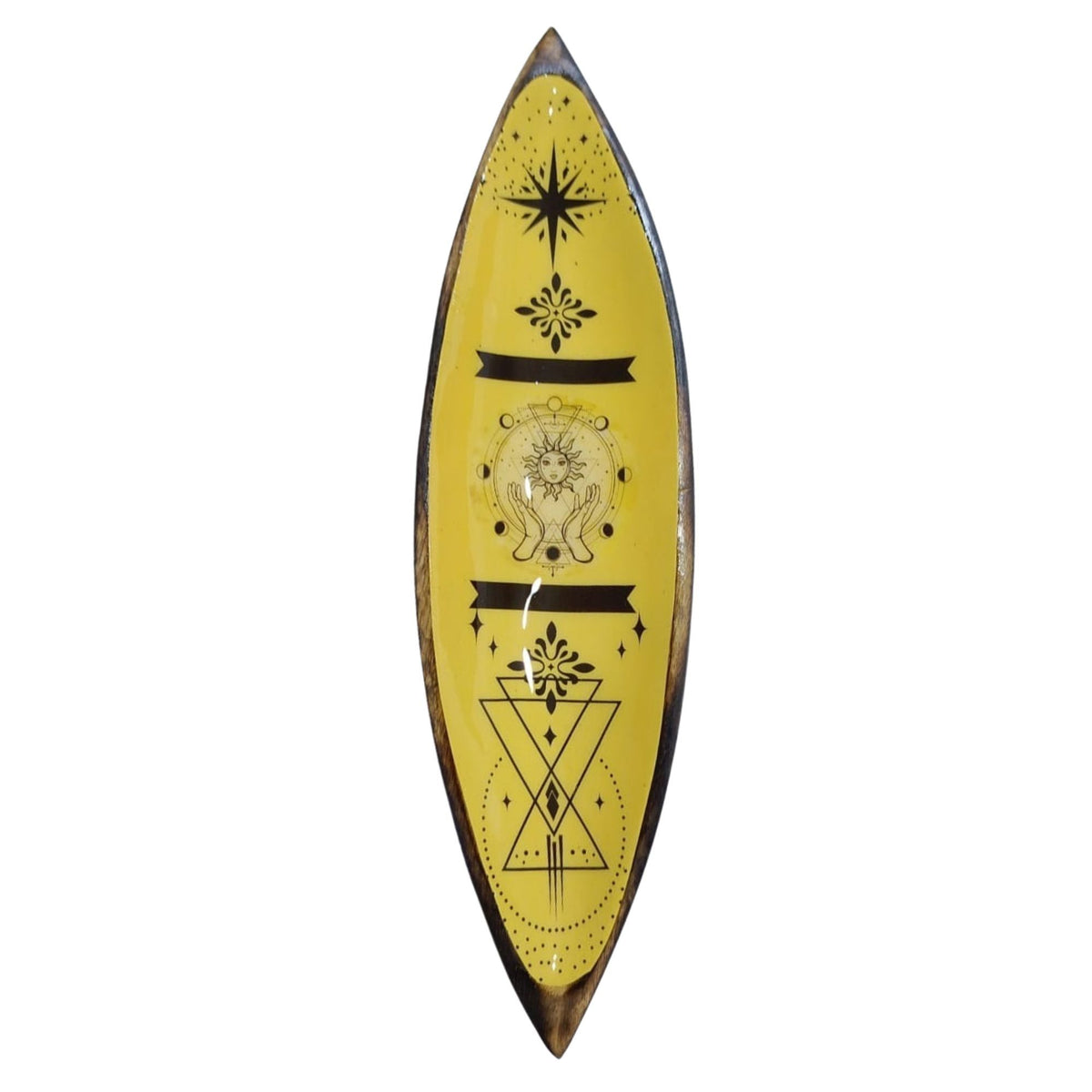 Portaincenso Smaltato in Legno di Mango - Mano e Sole