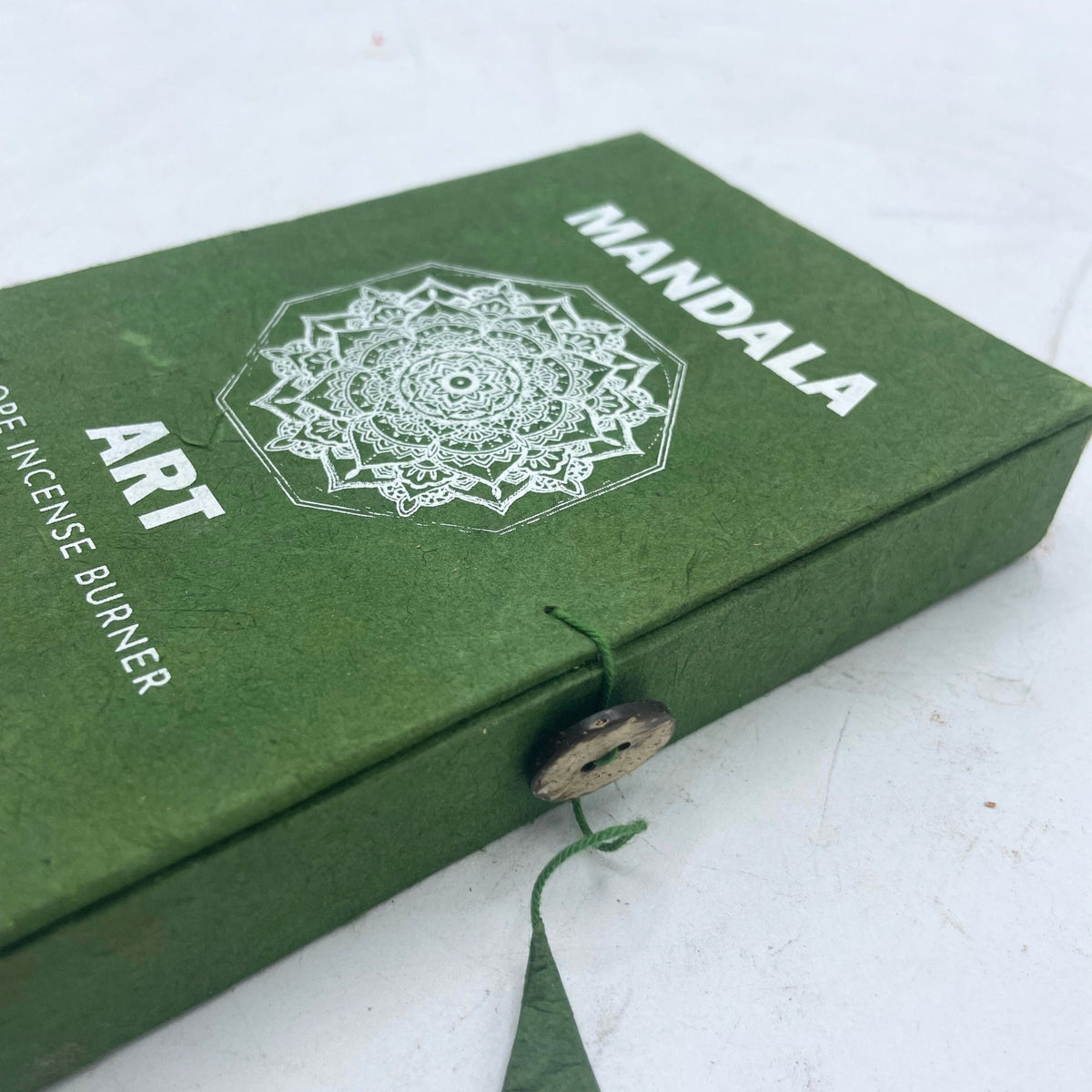 Set Incenso a Corda con Portaincenso Placcato Argento - Fiore Mandala