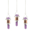 The Violet Engine - Pendolo Combo in Rame - Ametista