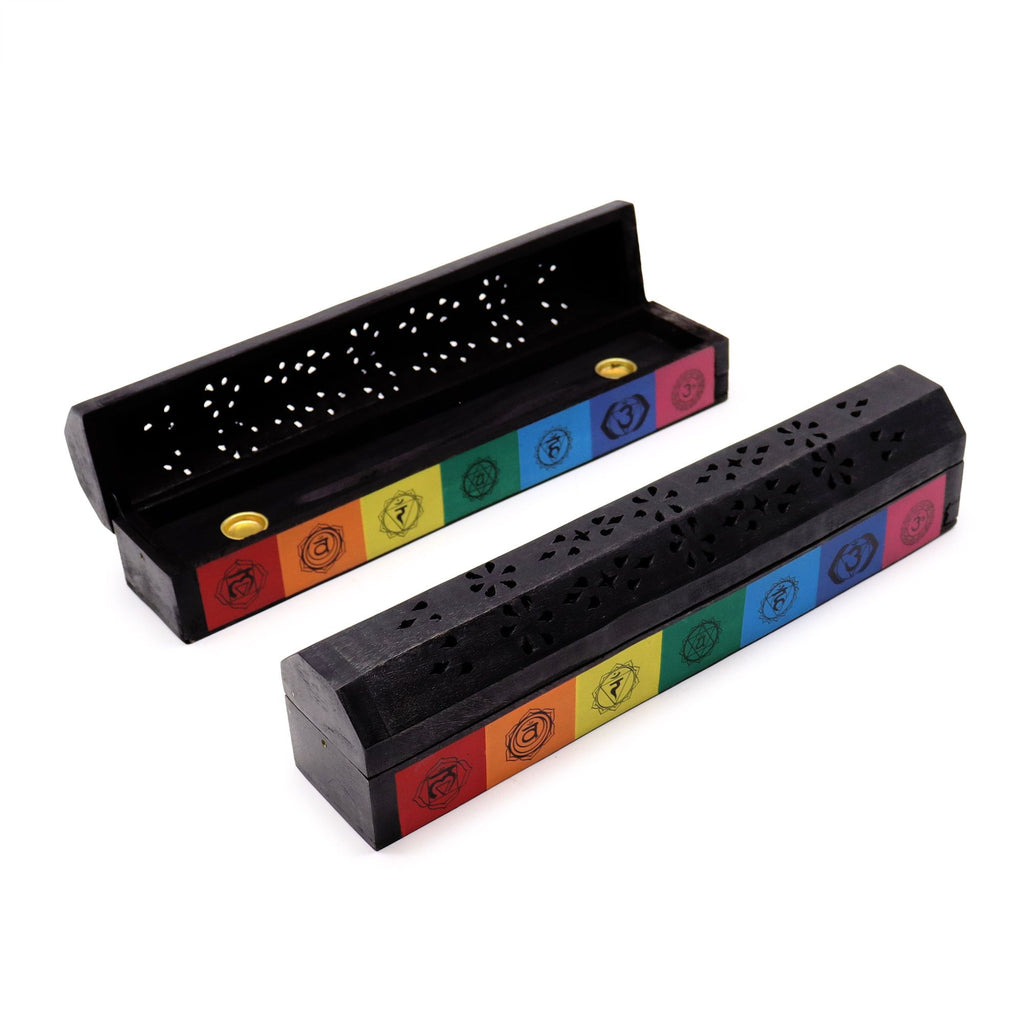 Porta Incenso Smoke Box 7 Chakra Colorato