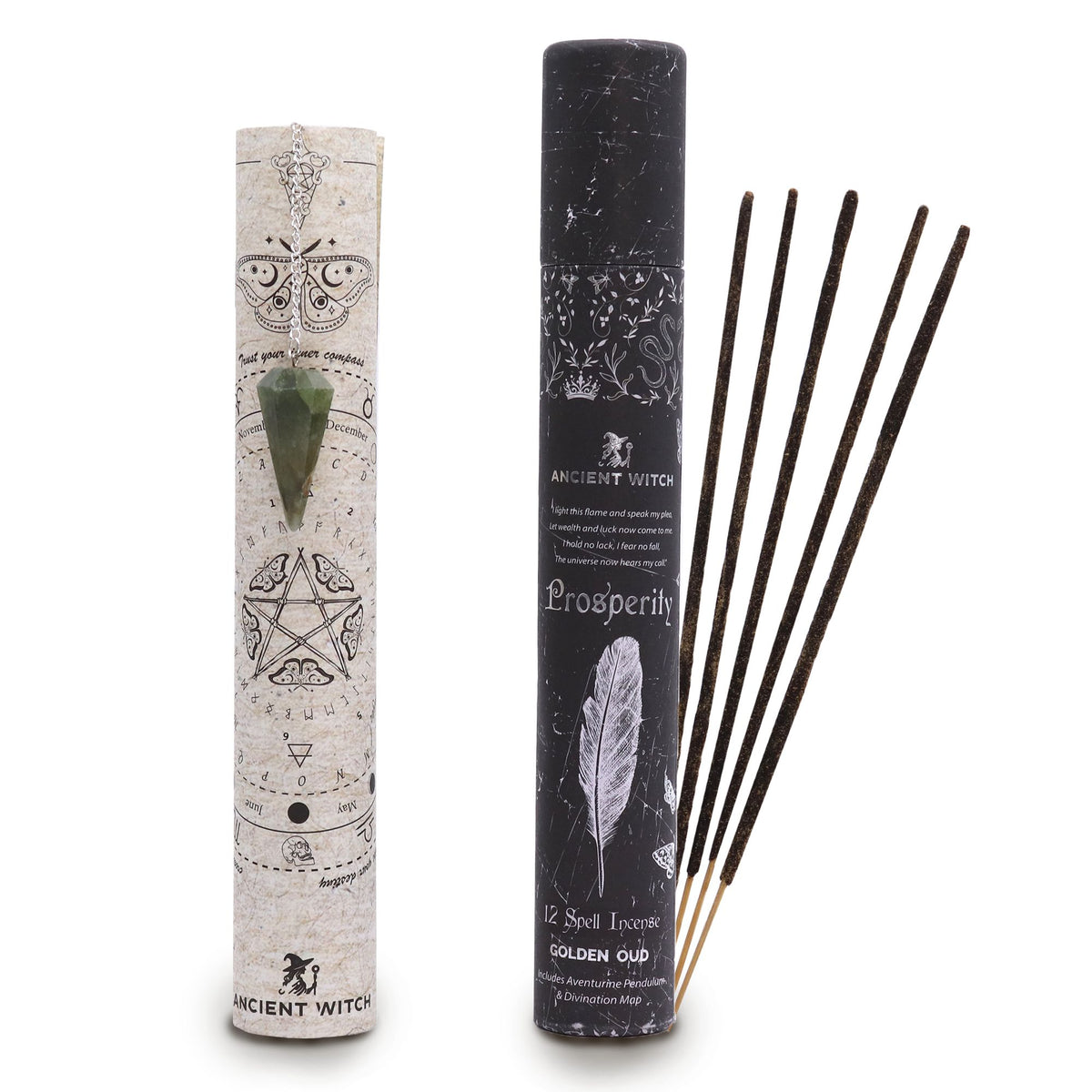Ancient Witch Spell Incense - Prosperità - Pendolo Avventurina