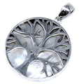 Ciondolo Argento Albero della Vita 30mm - Madreperla