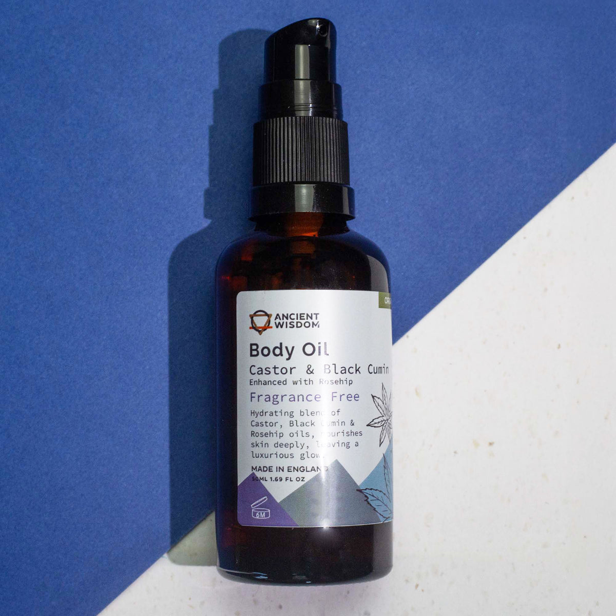 Olio Corpo Biologico alla Rosa Mosqueta Senza Profumo - 50 ml