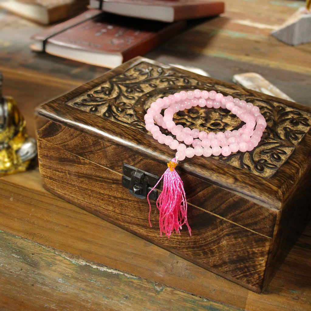 Mala 108 Perle - Quarzo Rosa