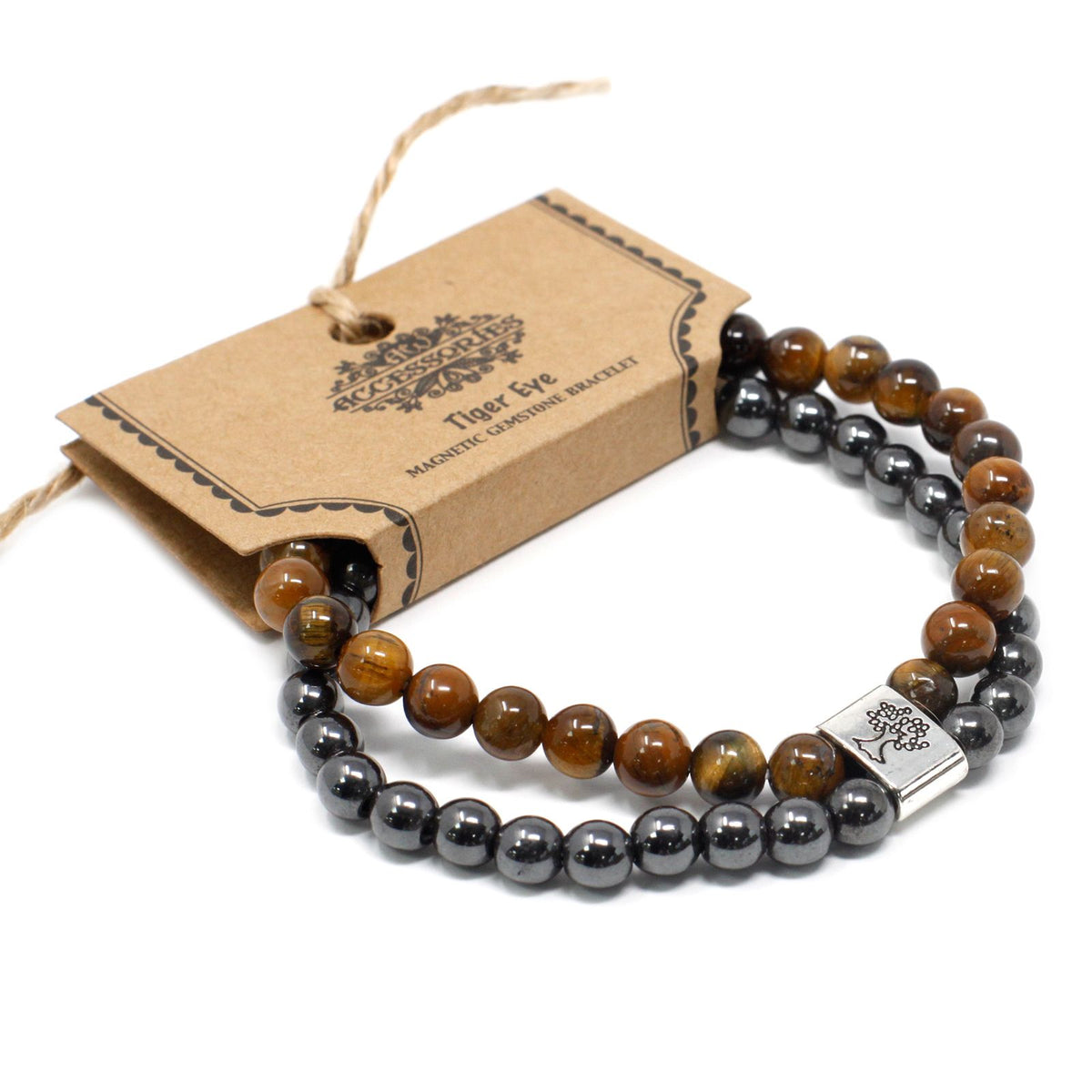 Bracciale Magnetico in Pietra Preziosa - Occhio di Tigre