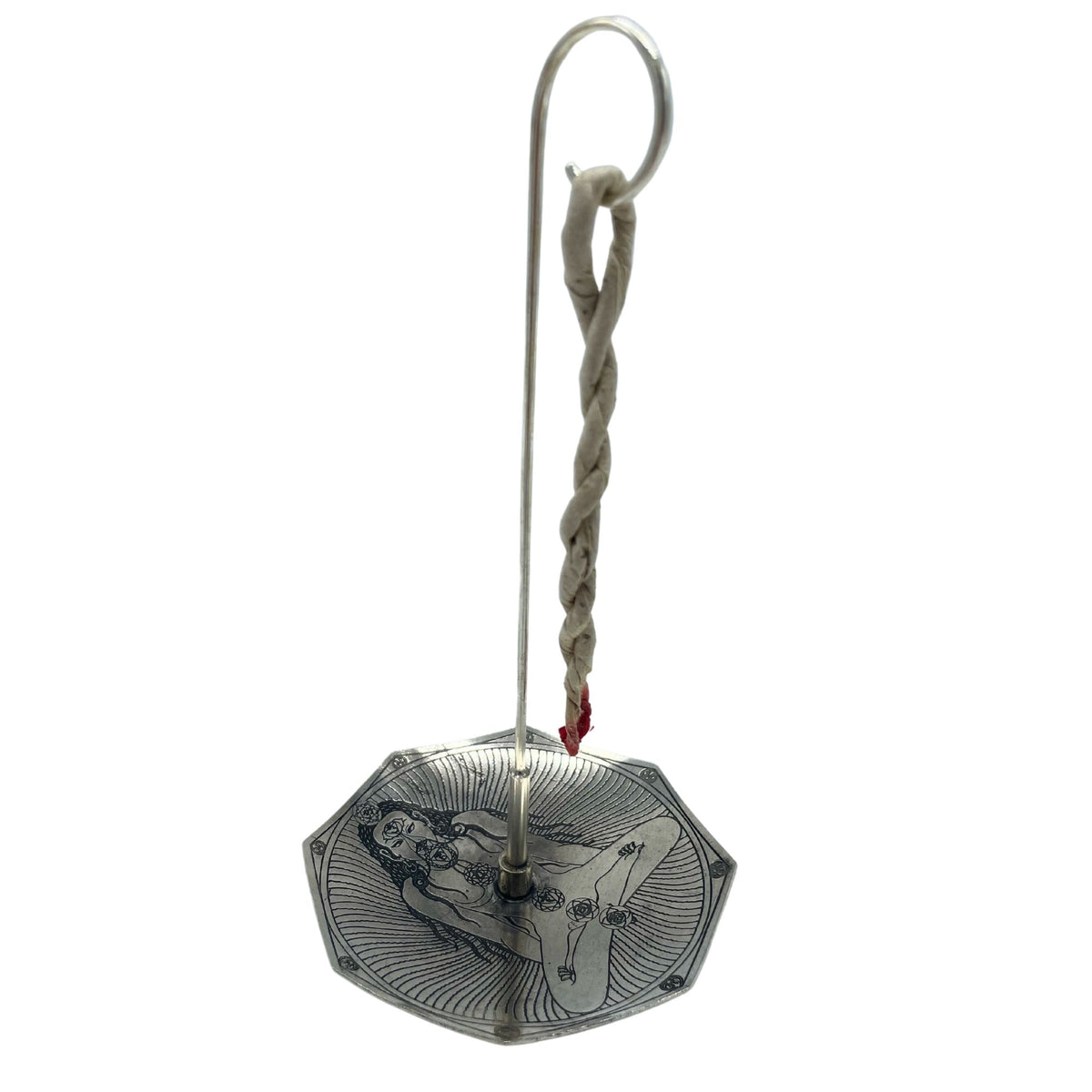 Set Incenso a Corda con Portaincenso Placcato Argento - Sette Chakra