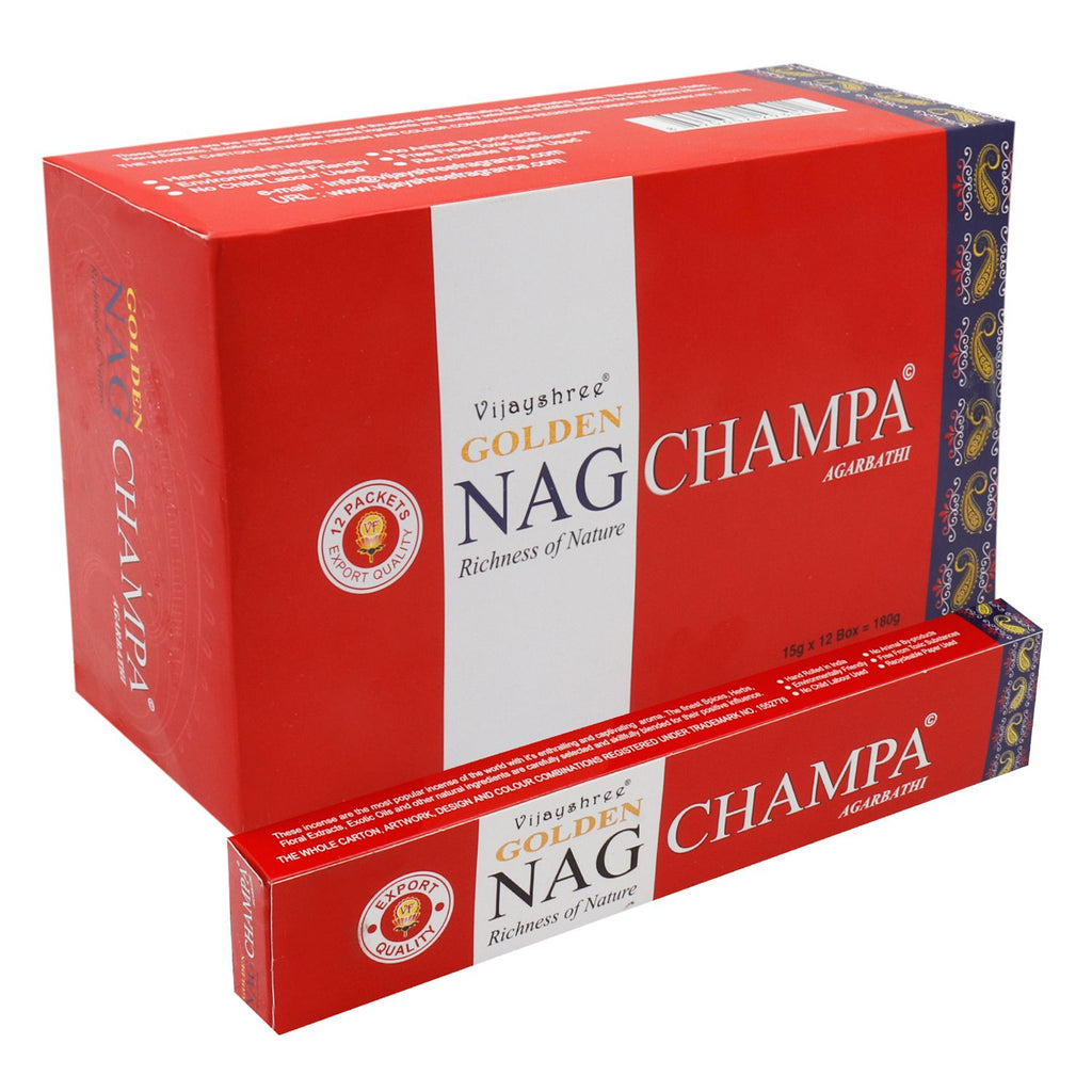 Golden Nag Incenso 15g - Champa