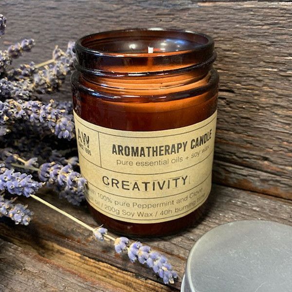Candela di soia per aromaterapia 200 g - Creatività