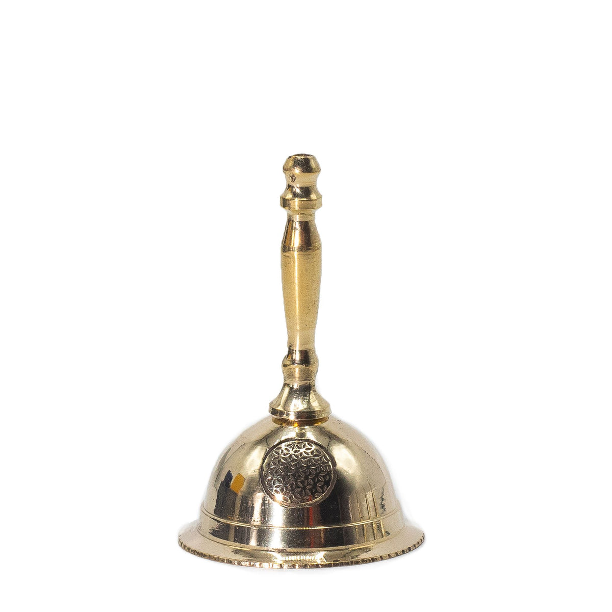 Piccola Campana da Altare in Ottone - Fiore della Vita