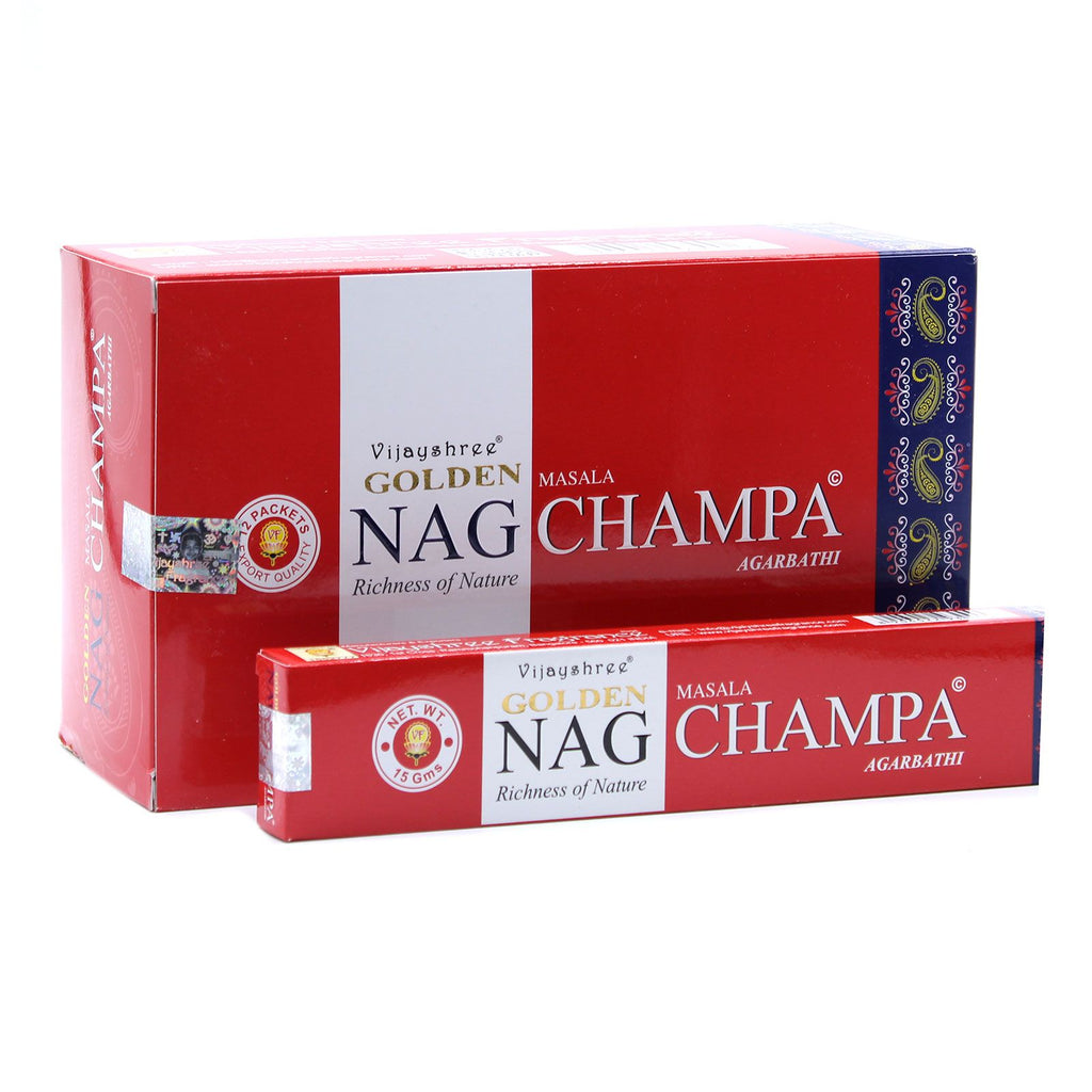 Golden Nag Incenso 15g - Champa