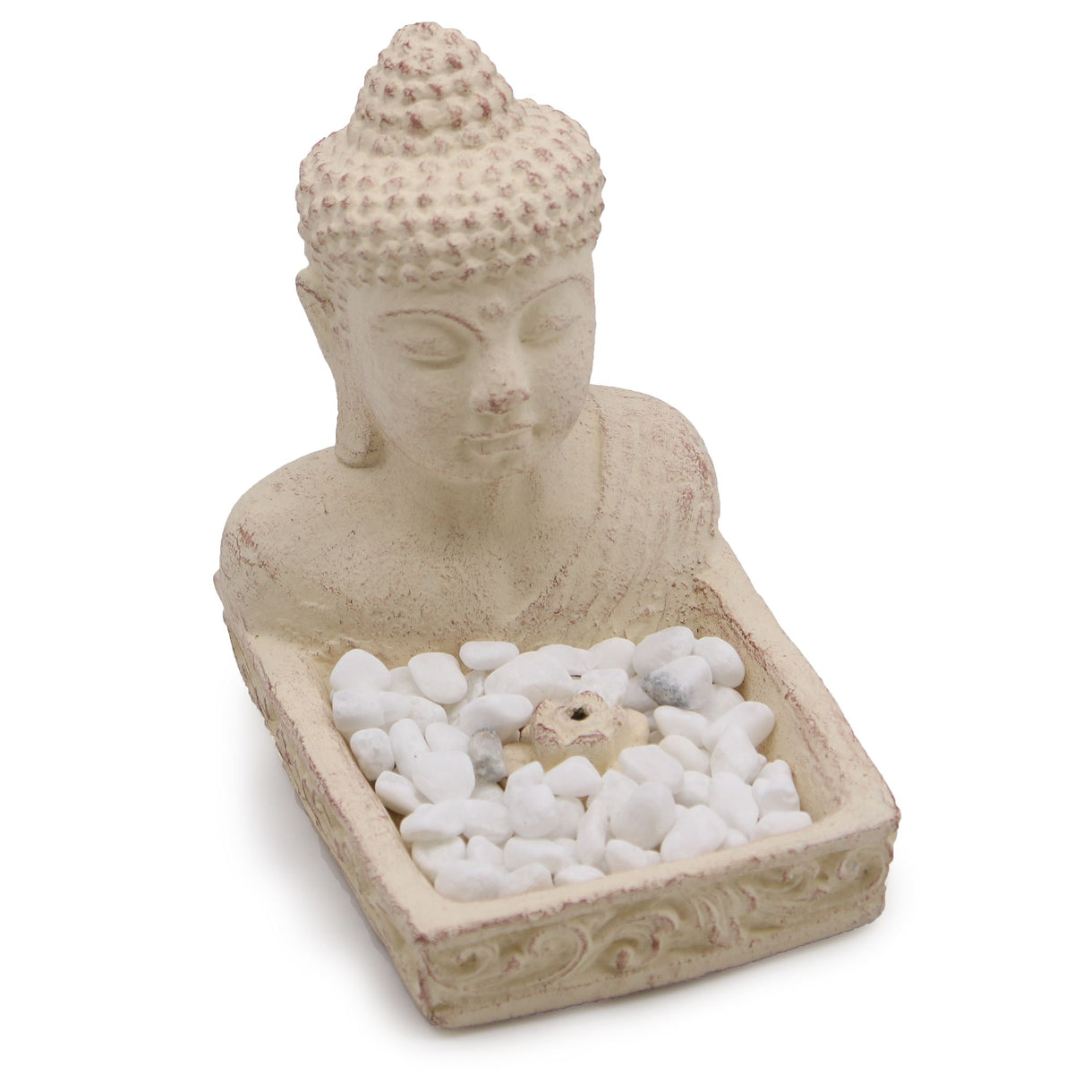 Portaincenso Buddha Feng Shui – Color crema