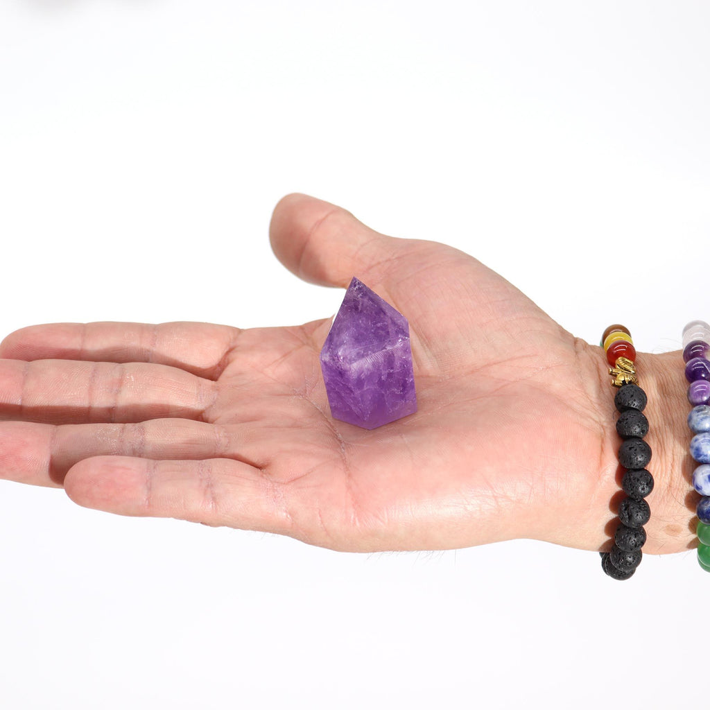 Punta di Ametista Colore Intenso, Piccola (circa 4-5,5cm)