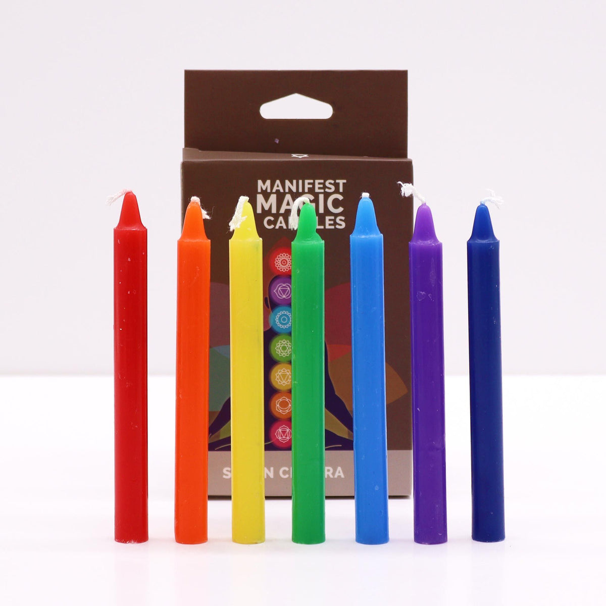Set di 7 candele magiche per la manifestazione - Sette chakra