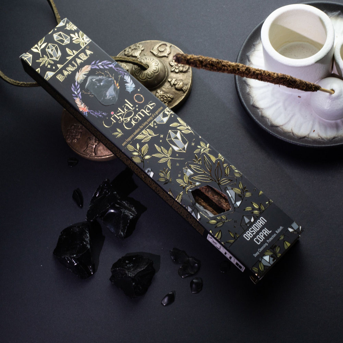 Banjara Crystal Gemas Incenso - Granato, Muschio & Ambra
