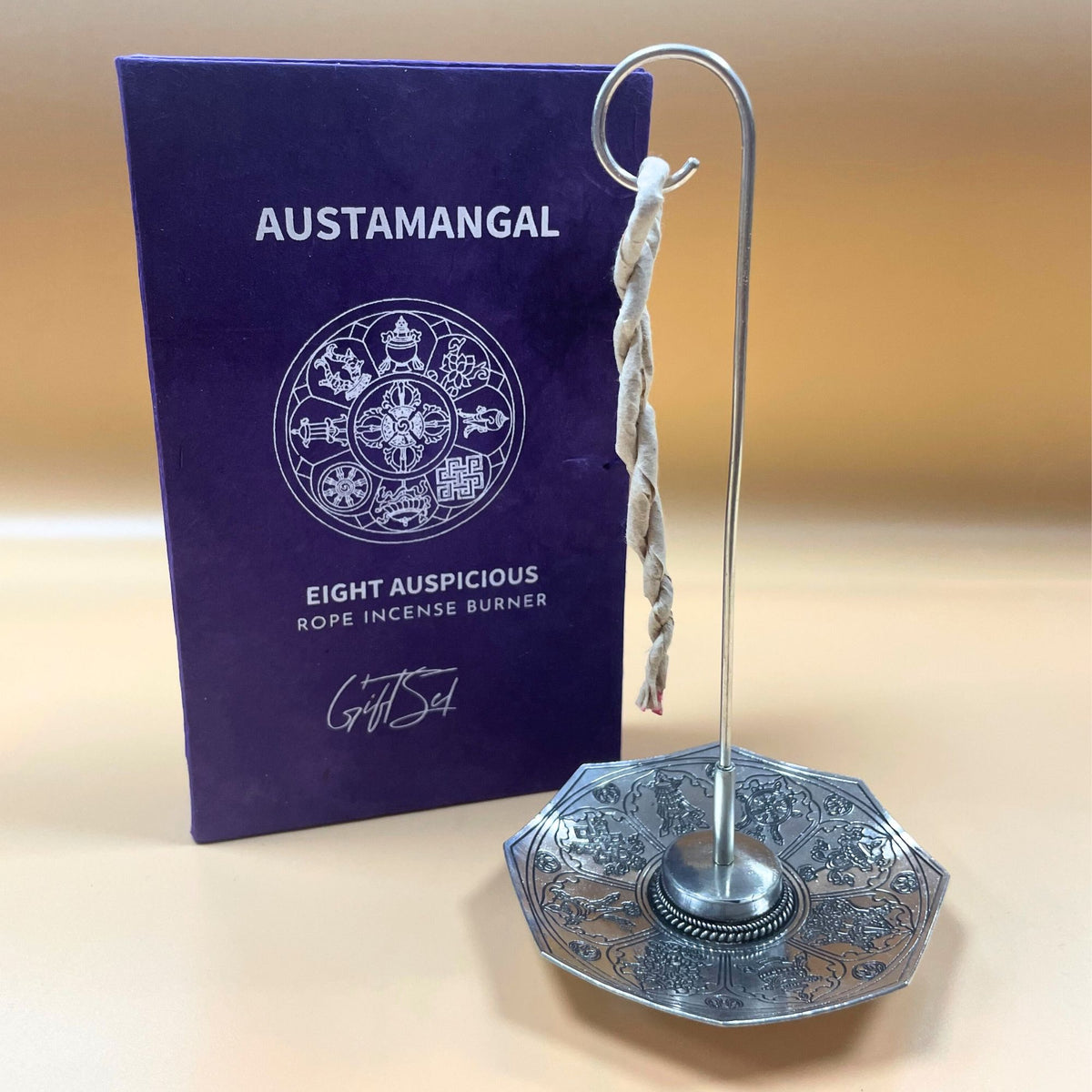 Set Incenso a Corda con Portaincenso Placcato Argento - Astamangal