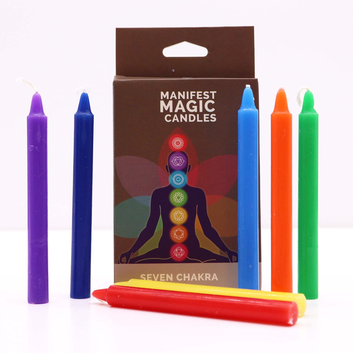 Set di 7 candele magiche per la manifestazione - Sette chakra
