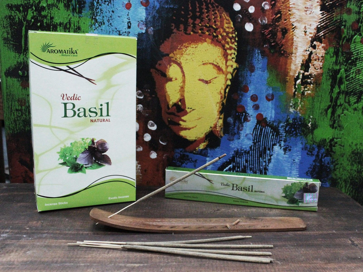 Incenso in Bastoncini Vedic - Basilico
