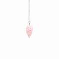 Pendolo Grezzo in Quarzo Rosa