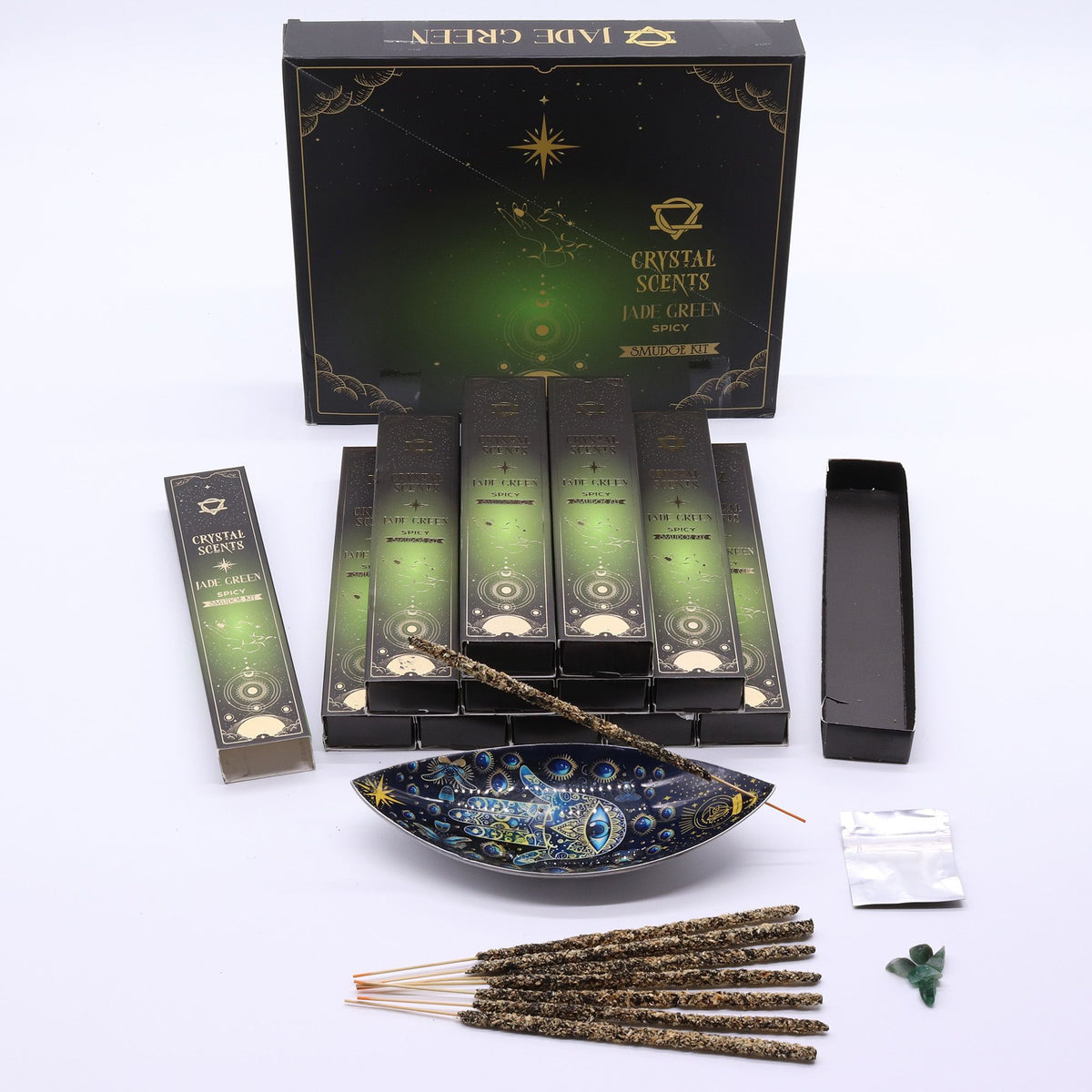 Incenso Crystal Scents con Giada - Speziato, 10 Bastoncini