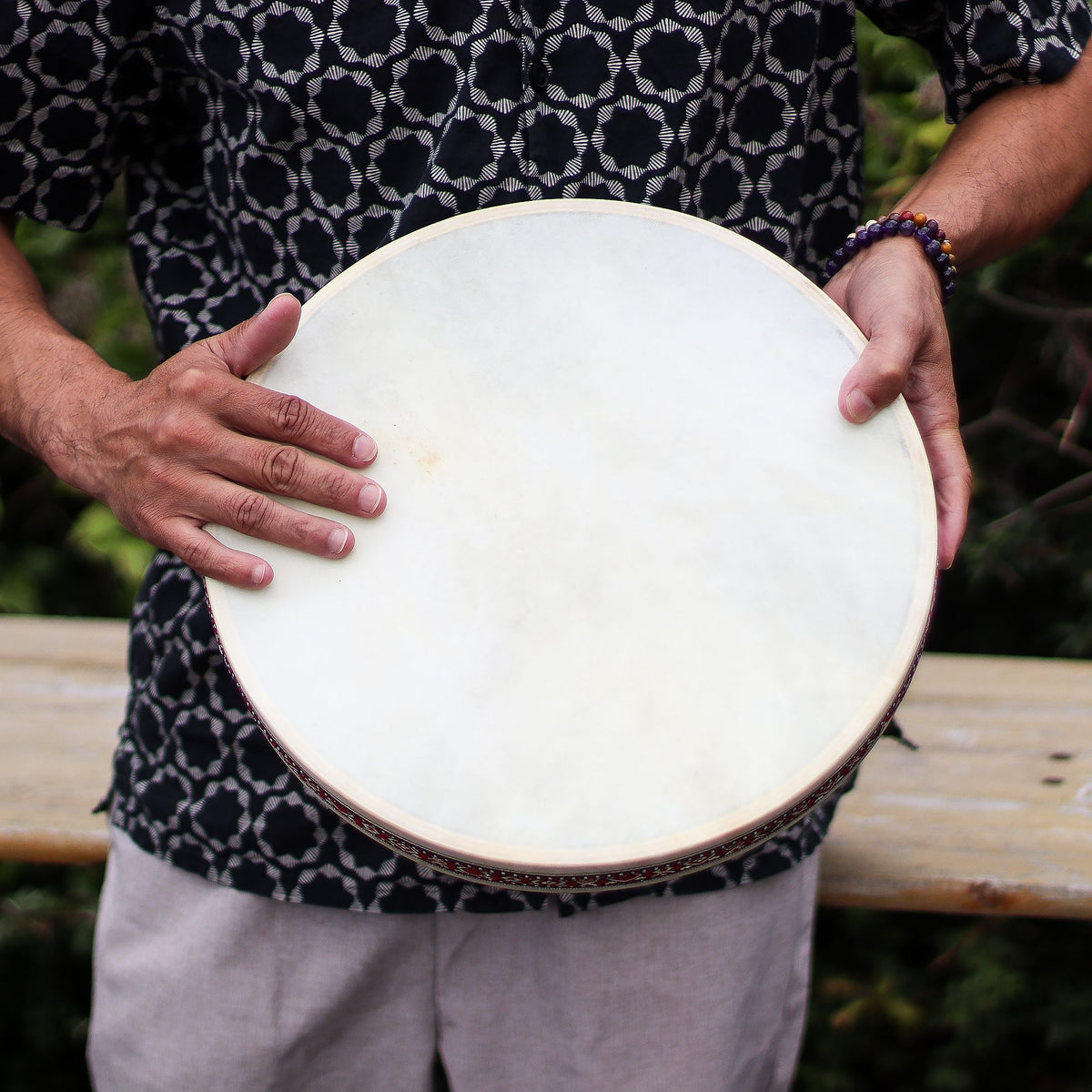 Ocean Drum sciamanico per la guarigione sonora - 35 cm
