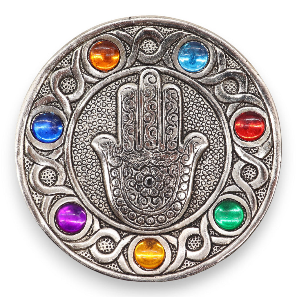 Portaincenso Hamsa Sette Chakra - 11,5 cm