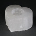 Portacandela a Cuore in Selenite