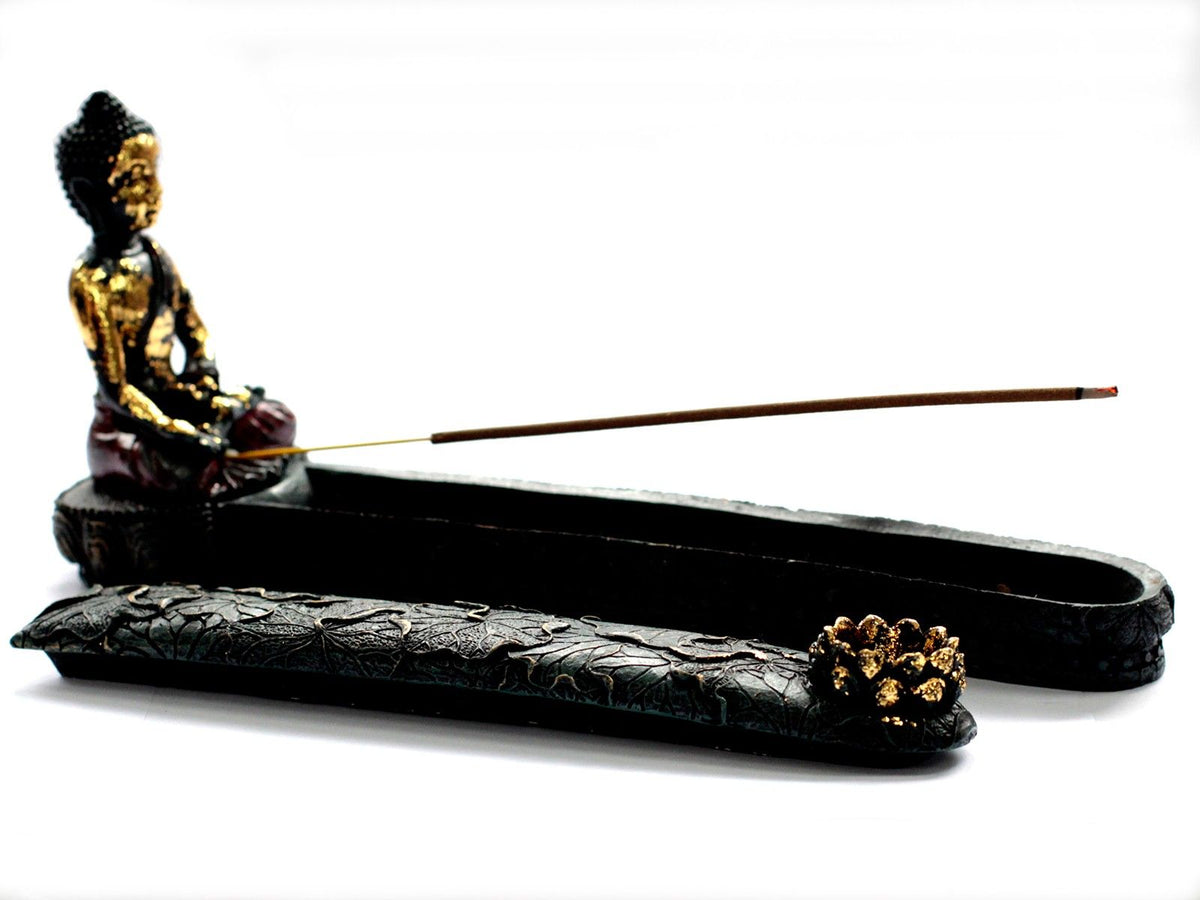 Bruciaincenso Buddha Antichizzato con Scatola